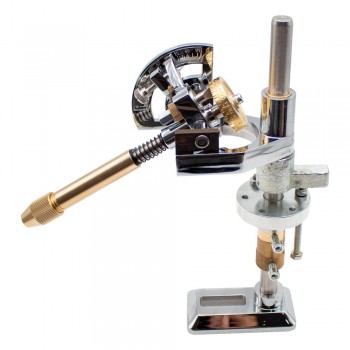 Gem Grinding Faceting Manipulator with Height Adjustment, Positioner, and Lotus Seat