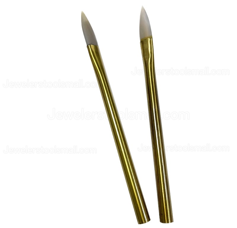 Jewelry Handling Tools Agate Burnisher Polishing Knife Edge With Copper Handle Jade Polishing Tools