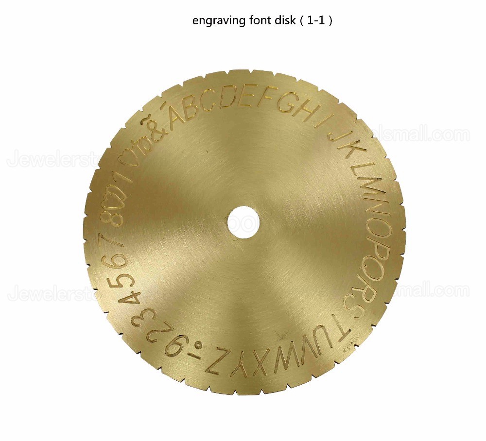 Arabic Letter New Letter Type Dial Font Disc Modern Block Inside Ring Engraving Machine 12.7cm