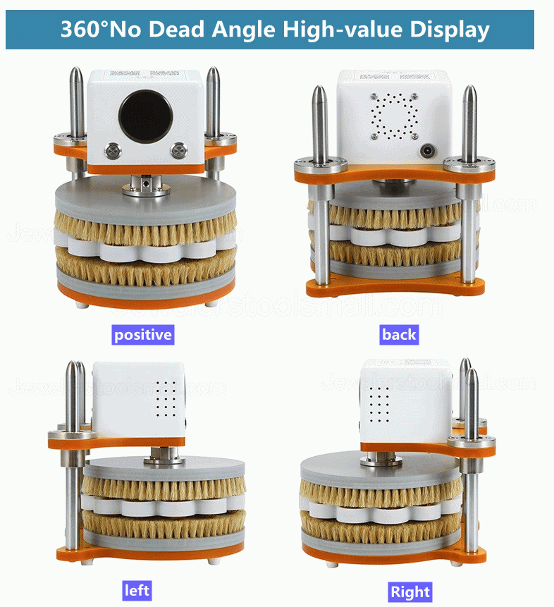 Automatic Bead Polishing Machine Adjustable Speed Walnut Wood Polishing Machine Digital Display