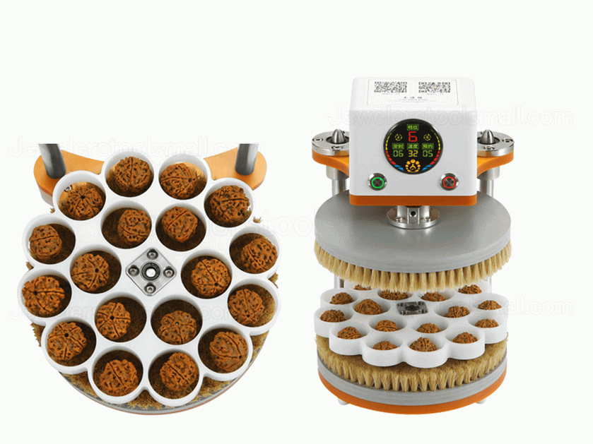 Automatic Bead Polishing Machine Adjustable Speed Walnut Wood Polishing Machine Digital Display