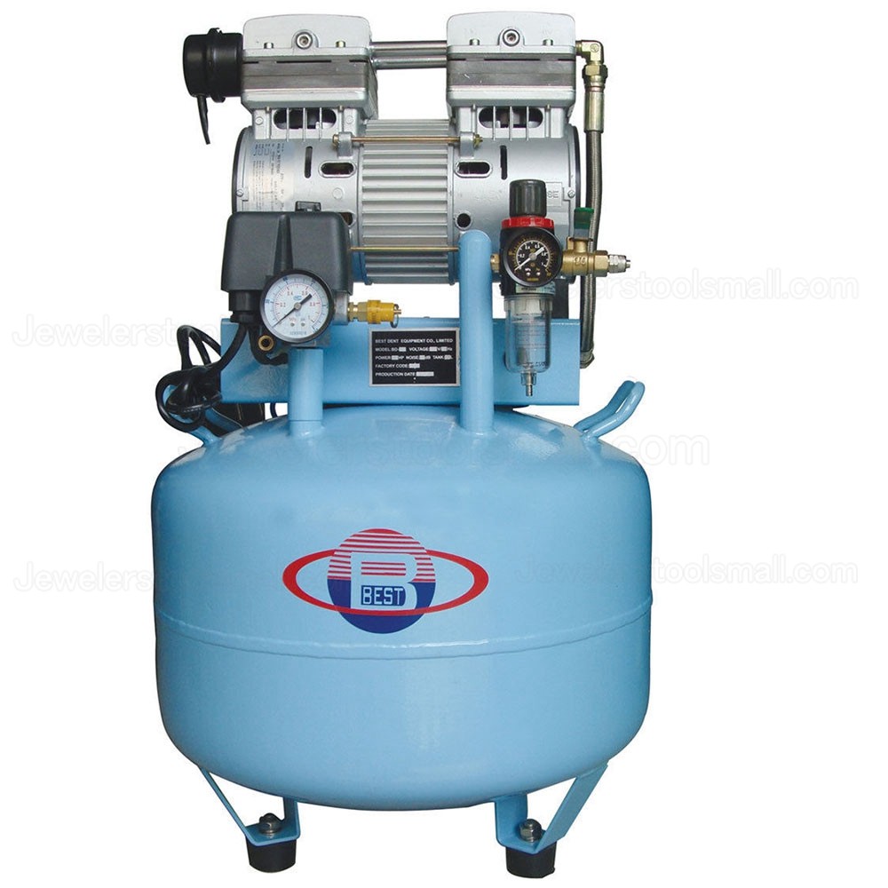 Best®BD-201 40L Air Compressor Noiseless Oilless 150L/min for Jewelry Making Lab Automation Fields