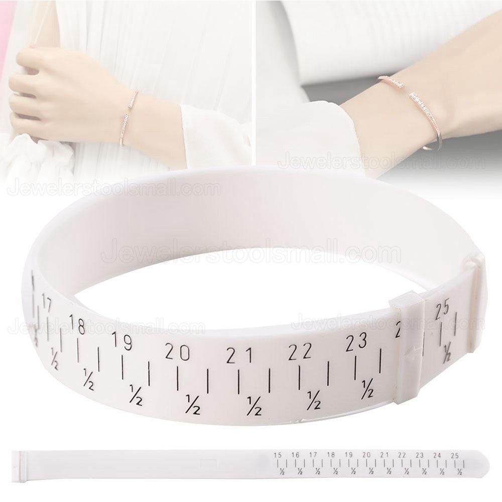 Professional Plastic Bracelet Bangle Gauge Sizer Jewelry Measure Wrist Size Tool