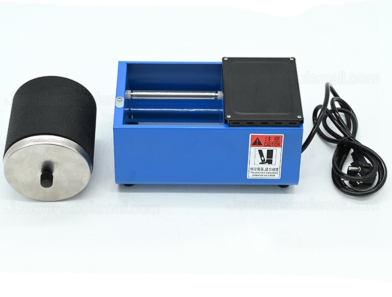 Mini Rotary Polishing Machine Bead Polisher with Rubber Buckets Roll Barrel Rotary Grinding Jewelry Tools