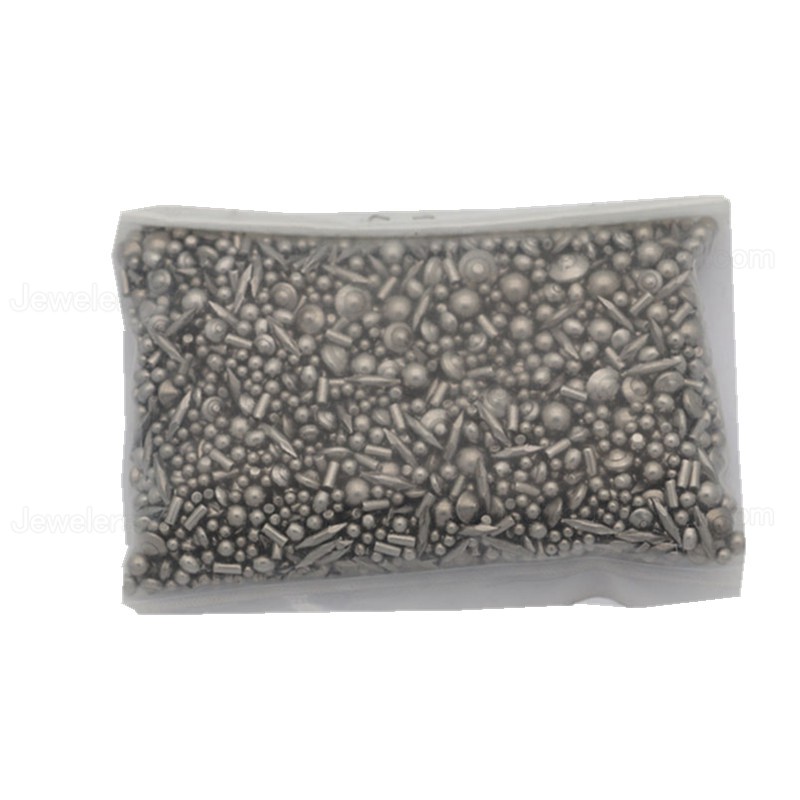 1 Bag Stainless Steel Mixed Multi-type Burnishing Ball Beads Cones Polishing Jewelry Tumbling Media for Rotary Tumbler