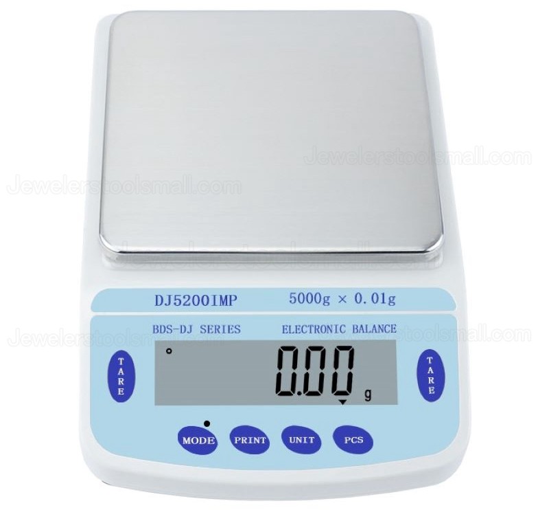 5000g x 0.01g Electronic Bench Scale Table Top Laboratory Balance Silver Jewelry Range