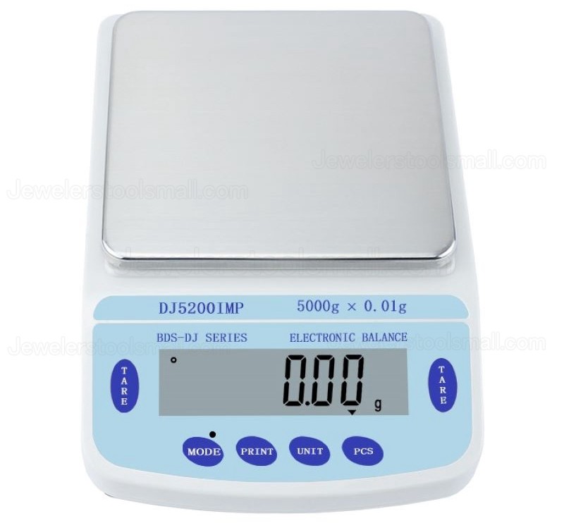 5000g x 0.01g Electronic Bench Scale Laboratory Balance Silver Jewelry Range