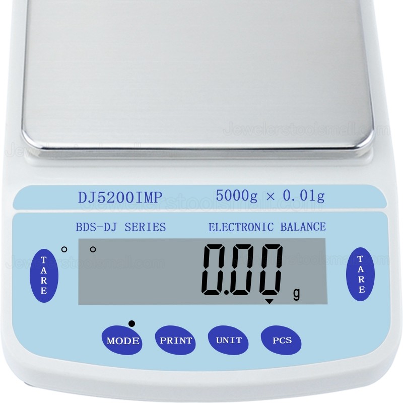 5000g x 0.01g Electronic Bench Scale Laboratory Balance Silver Jewelry Range