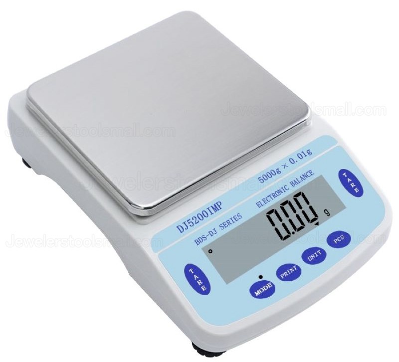 5000g x 0.01g Electronic Bench Scale Laboratory Balance Silver Jewelry Range