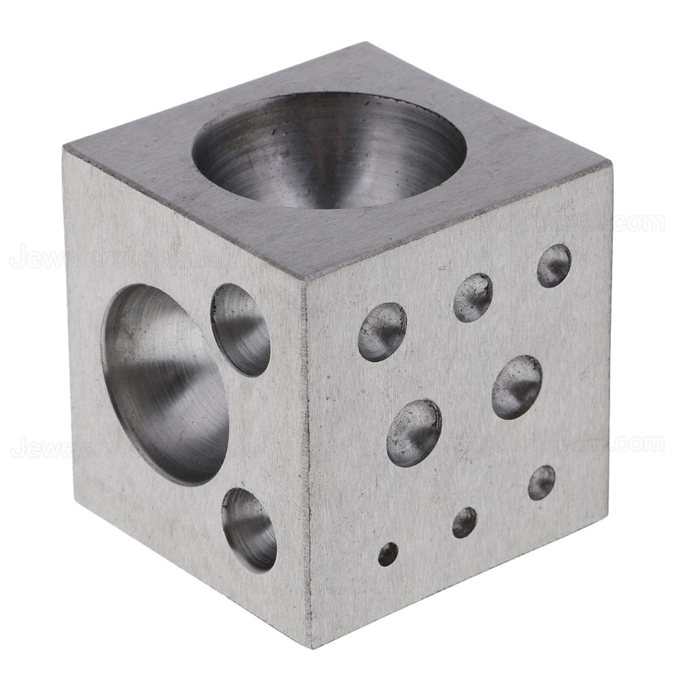 Jewelery Dapping Block With 18 Round Cavities 2