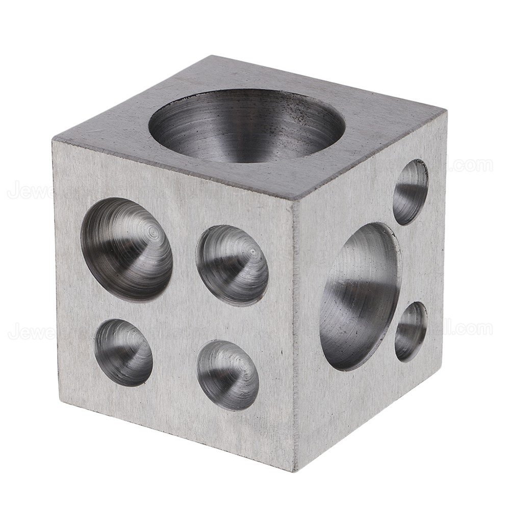 Jewelery Dapping Block With 18 Round Cavities 2