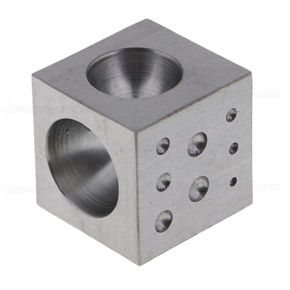 Jewelery Dapping Block With 18 Round Cavities 2