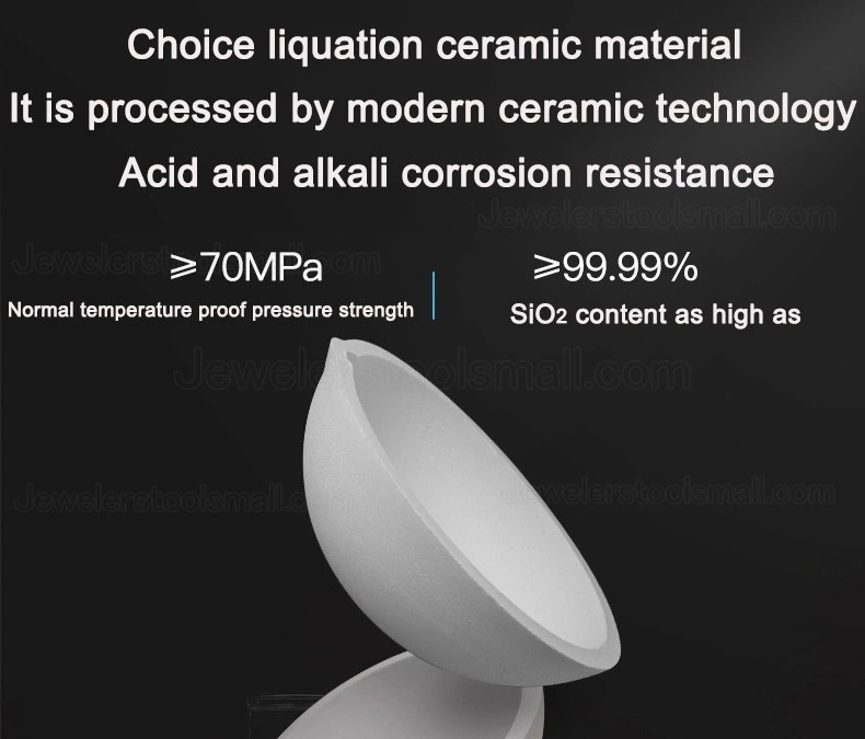500g Ceramic Bowls Quartz Melting Crucible Silica Melt Dishes Pot Crucible Casting