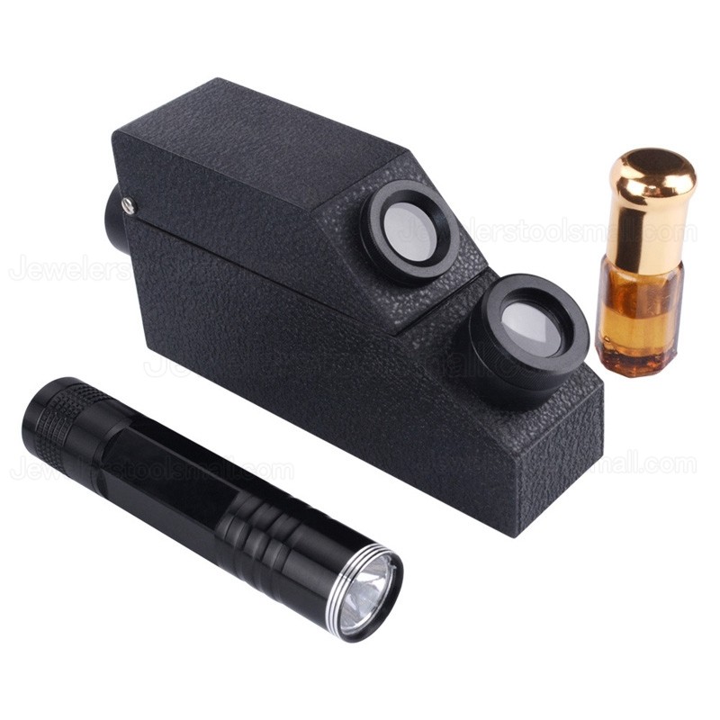 Gem Refractometer Gemstone ldentification LED Light Diamond Detector Jewelry Testing Tools