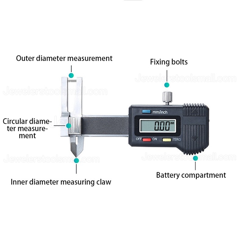 Electronic Digital Jewelry Micrometer Caliper With Measuring Range 0-25mm Digital Caliper