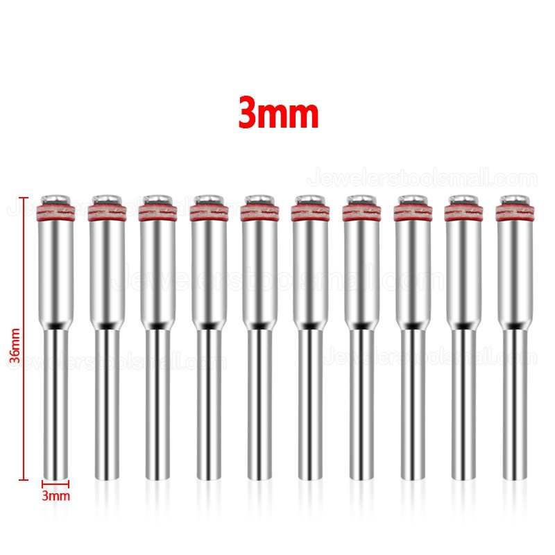 10Pcs Shank Polishing Wheel Mandrels Cutting Cut-off Wheel Holder Mandrel Rotary Dremel Shaft Burs