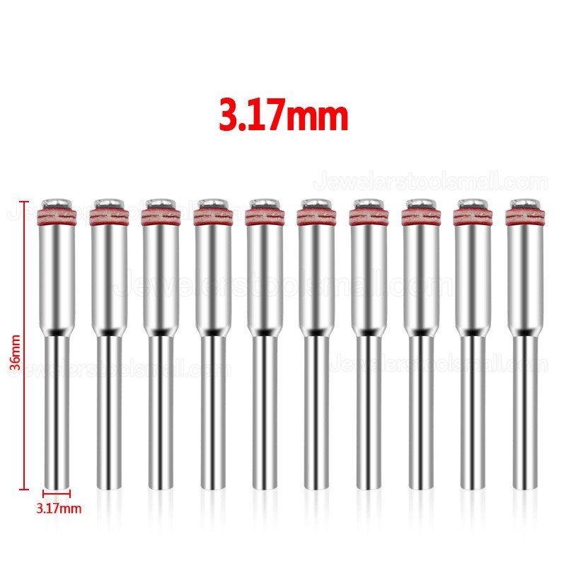 10Pcs Shank Polishing Wheel Mandrels Cutting Cut-off Wheel Holder Mandrel Rotary Dremel Shaft Burs