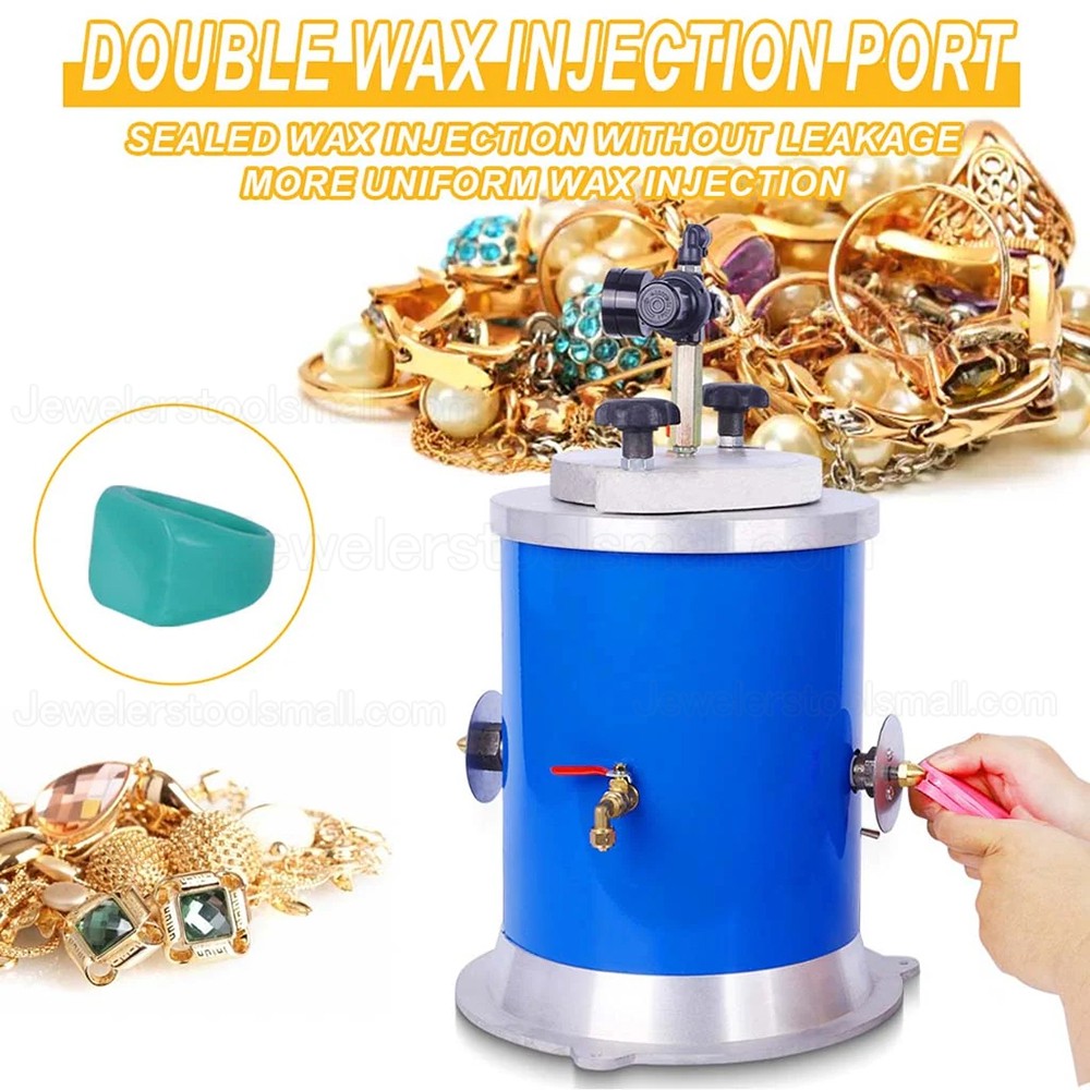 2.5L 500W Double Nozzle Jewelry Wax Injector Machine ...