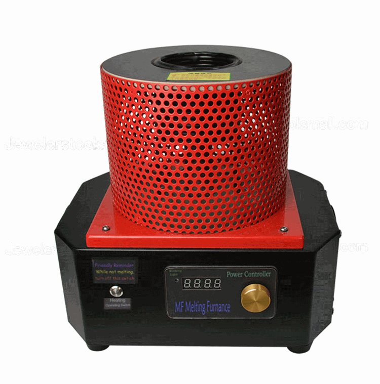 4KG Small Gold Melting Induction Machine Furnace For Melting Bronze Steel Iron Silver Copper