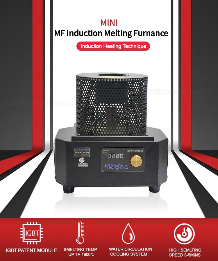 Mini Portable Induction Melting Furnace For Gold Silver Steel Smelting Machine