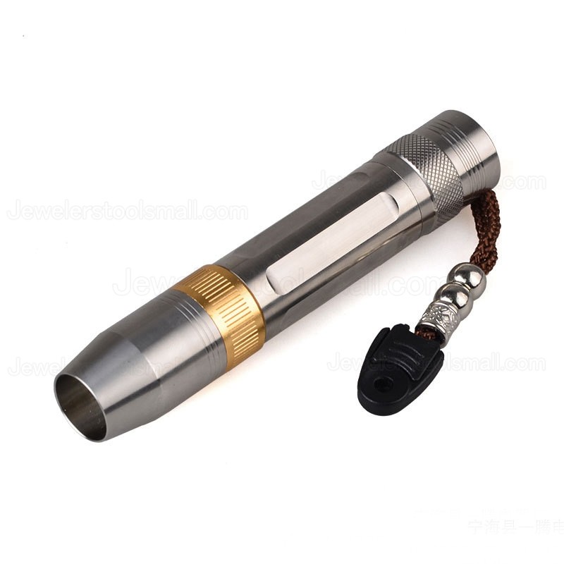 UV Flashlight Detector for Amber/Jade/Diamond/Mineral/Gemstones 3 in OneWhite+Yellow+365nm UV