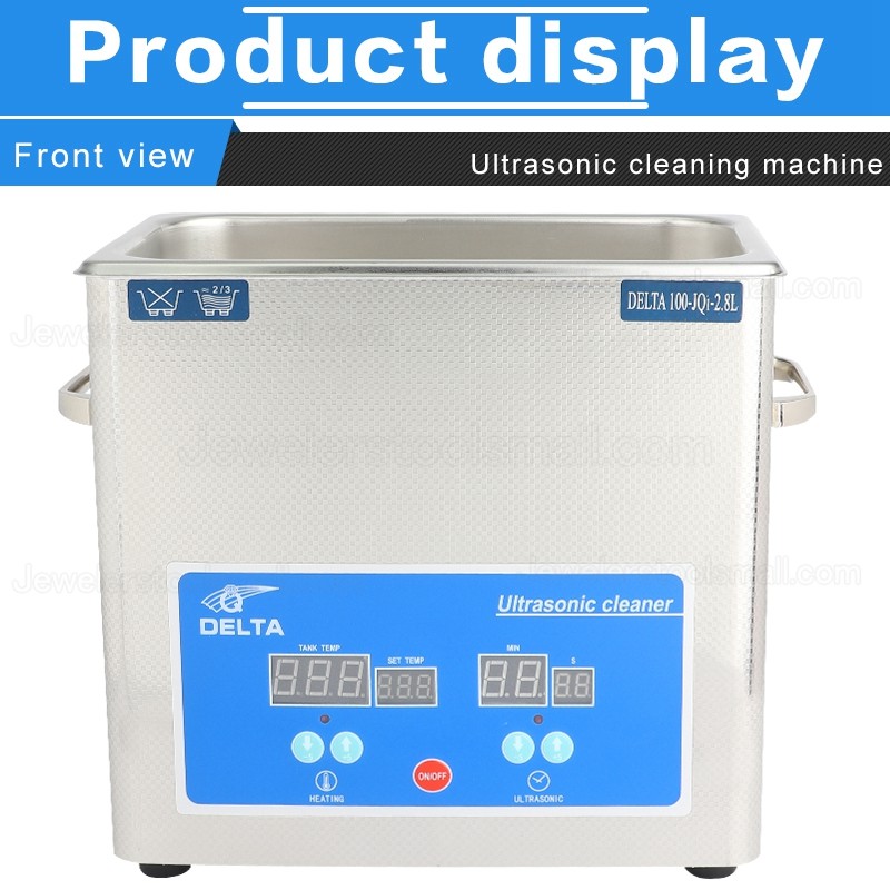 2.8L 80W Digital Ultrasonic Cleaner Machine For Gold Sliver Jewelry Glasses