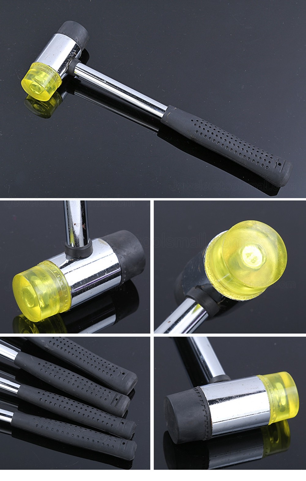 Multifunctional 25mm 30mm 35mm 40mm Double Face Tap Hammer Nylon Head Rubber Mallet