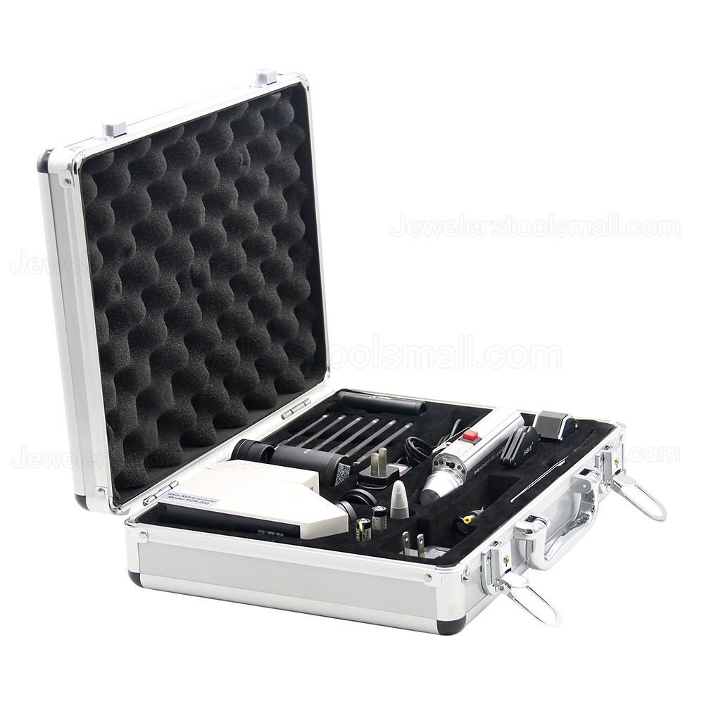 Portable Gemstone Travel Lab Gemological Laboratory Jewelry Testing Identification Tools with 8 Kinds Gemology Identify Tools