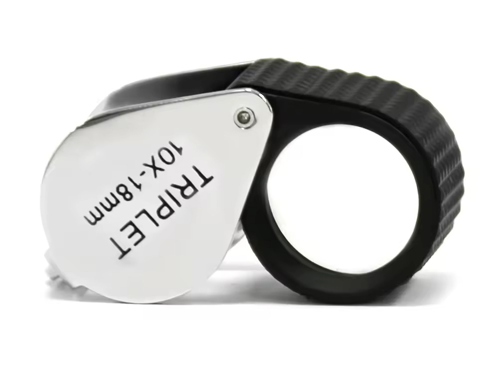 Fable 10X Magnification Triplet Professional Handheld Portable Pocket Gem Diamond Loupe 