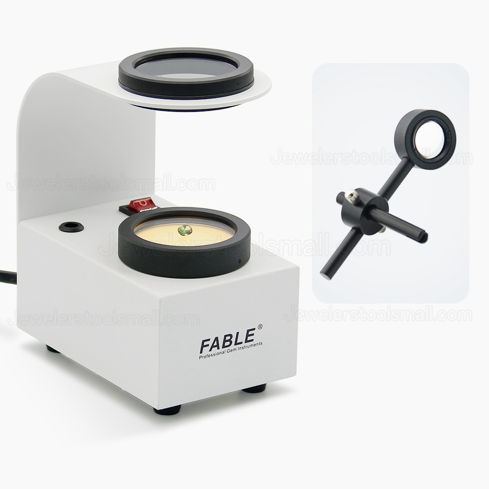 Professional Gemological Instrument With Interference ball Built in LED Light Desktop Gem Polariscope