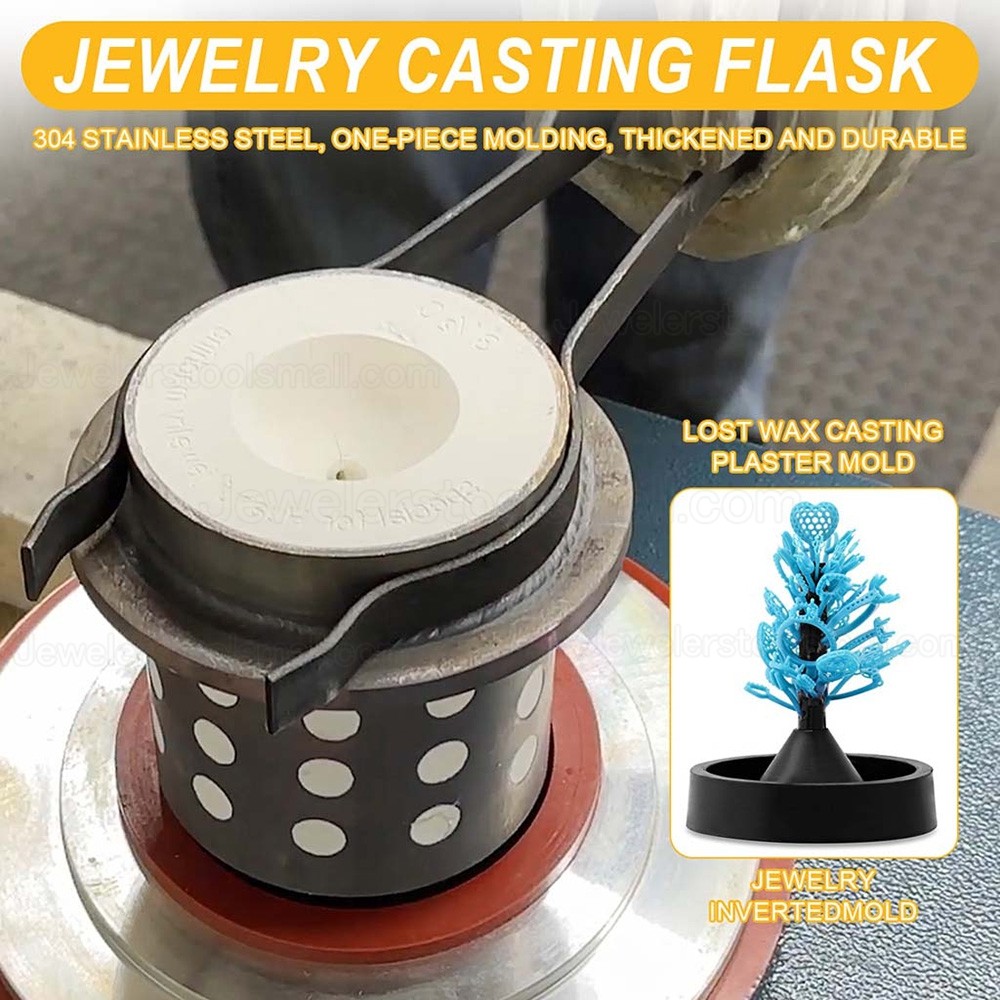 2 Inches Perforated Stainless Steel Casting Flask for Jewelry Vacuum ...