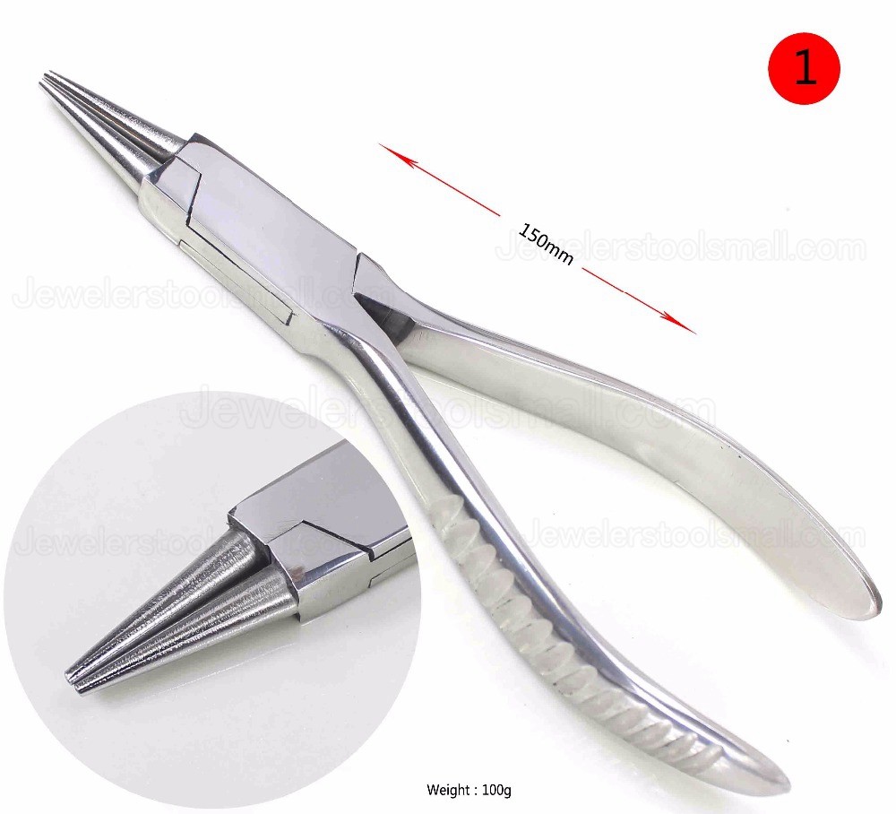 Stainless Steel Pliers Professional Flat Nylon Jaw Pliers for DIY Jewelry Tools