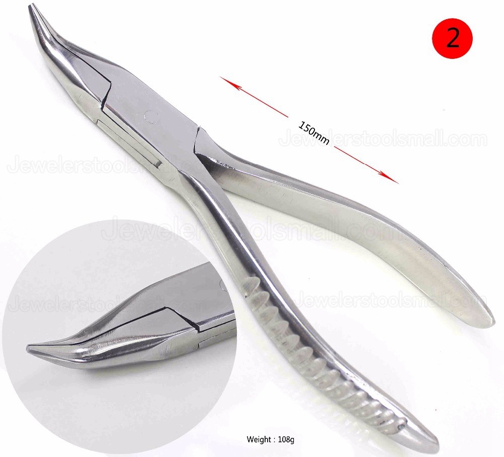 Stainless Steel Pliers Professional Flat Nylon Jaw Pliers for DIY Jewelry Tools