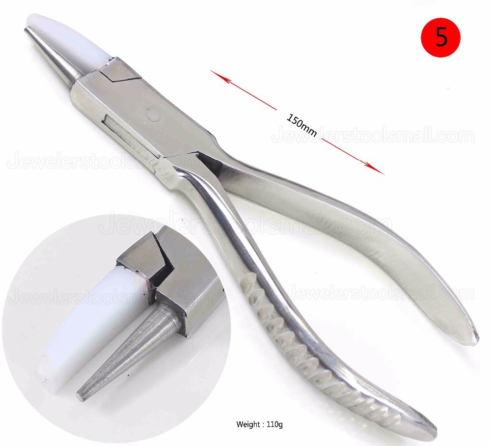 Stainless Steel Pliers Professional Flat Nylon Jaw Pliers for DIY Jewelry Tools