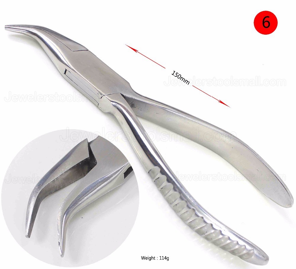 Stainless Steel Pliers Professional Flat Nylon Jaw Pliers for DIY Jewelry Tools