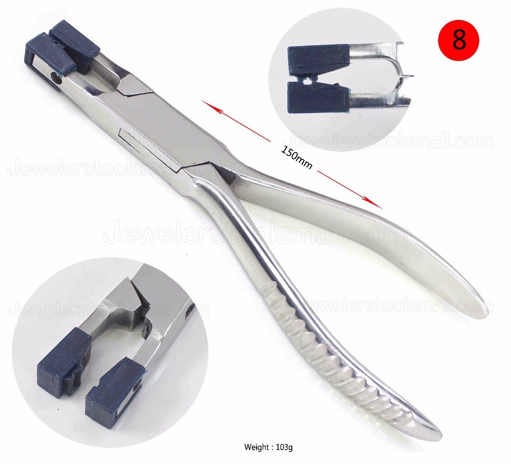 Stainless Steel Pliers Professional Flat Nylon Jaw Pliers for DIY Jewelry Tools