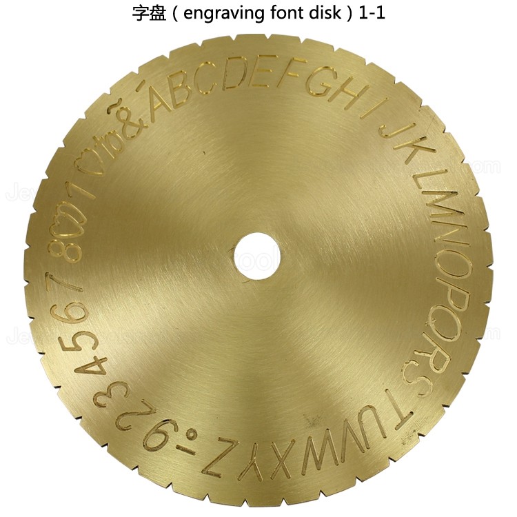 Ring Engraving Font Dial English Letter & Numbers Dial For Inside Ring Engraver