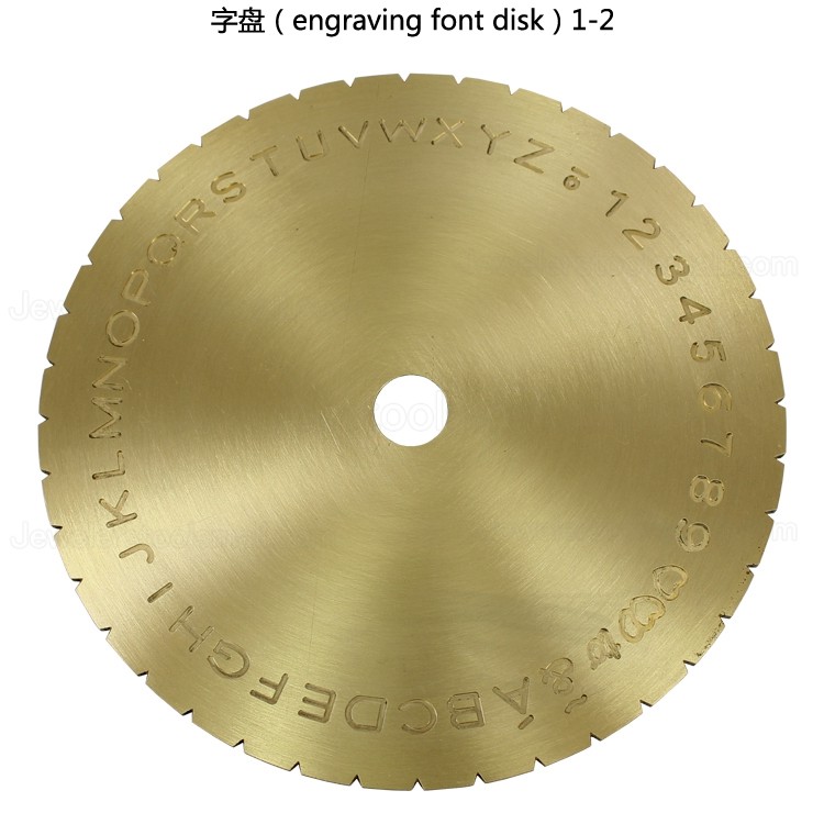 Ring Engraving Font Dial English Letter & Numbers Dial For Inside Ring Engraver