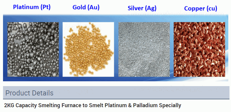 1KG/2KG/3KG Capacity Smelting Furnace to Smelt Platinum & Palladium Specially Jewelry Making Machine