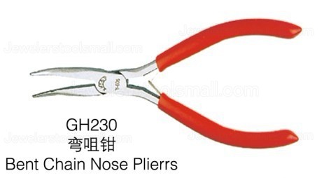 GH230 Bent Chain Nose Pliers Jeweller Pliers Jewelry Tool