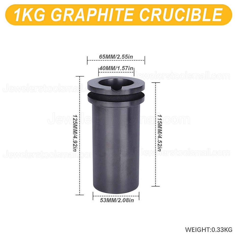 1Pcs 1KG / 2KG / 3KG Gold Melting Furnace Crucible Gold Melter Crucible Graphite Crucible