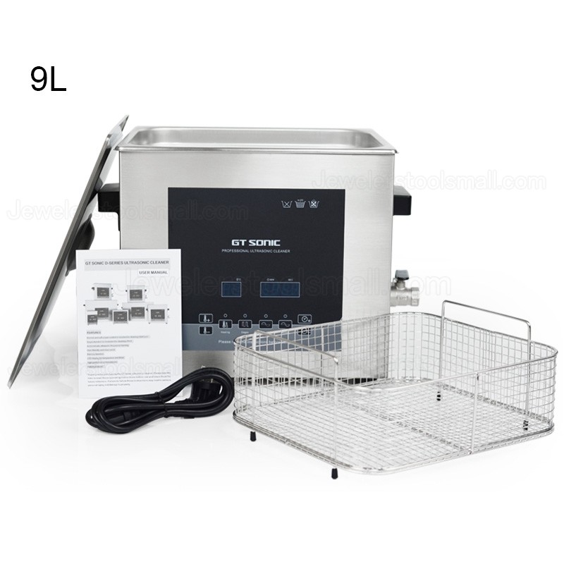GT SONIC D-Series 2-27L Digital Ultrasonic Cleaner 100-500W with Hot Water Cleaning