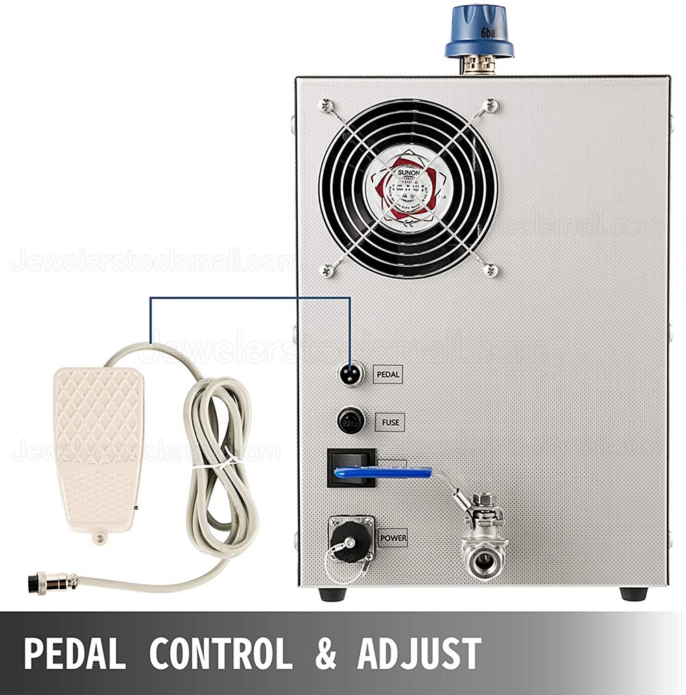 4L Stainless Steel Jewelry Steam Cleaner Gem Washer Gold & Silver Jewellery Steam Cleaning Machine Goldsmith Tools 2200W