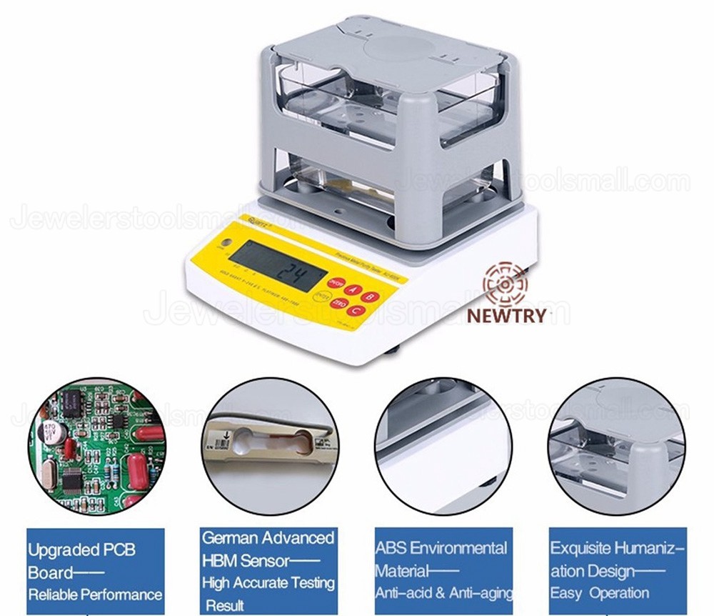 Digital Electronic Precious Metal Gold Purity Analyser Meter Measuring Machine Density Tester Karat Detector