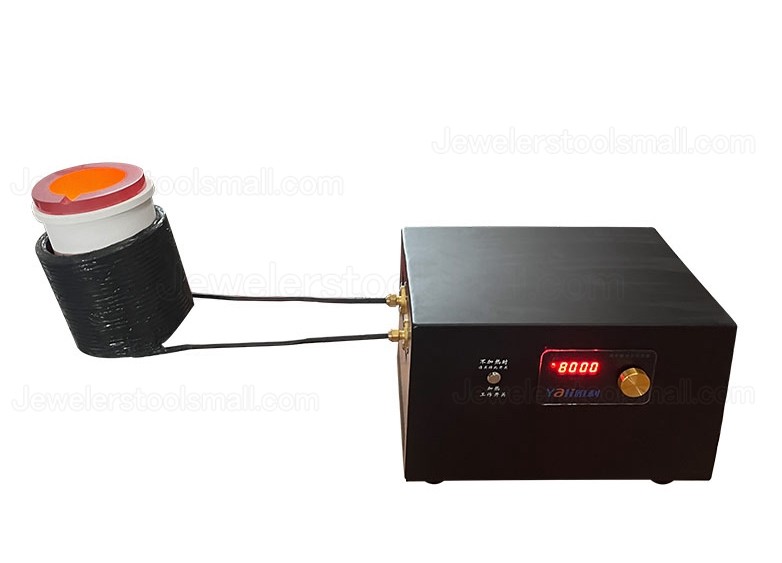 6KG 380V 1400 Degrees Gold Melting Furnace For Smelting Silver Copper Aluminum