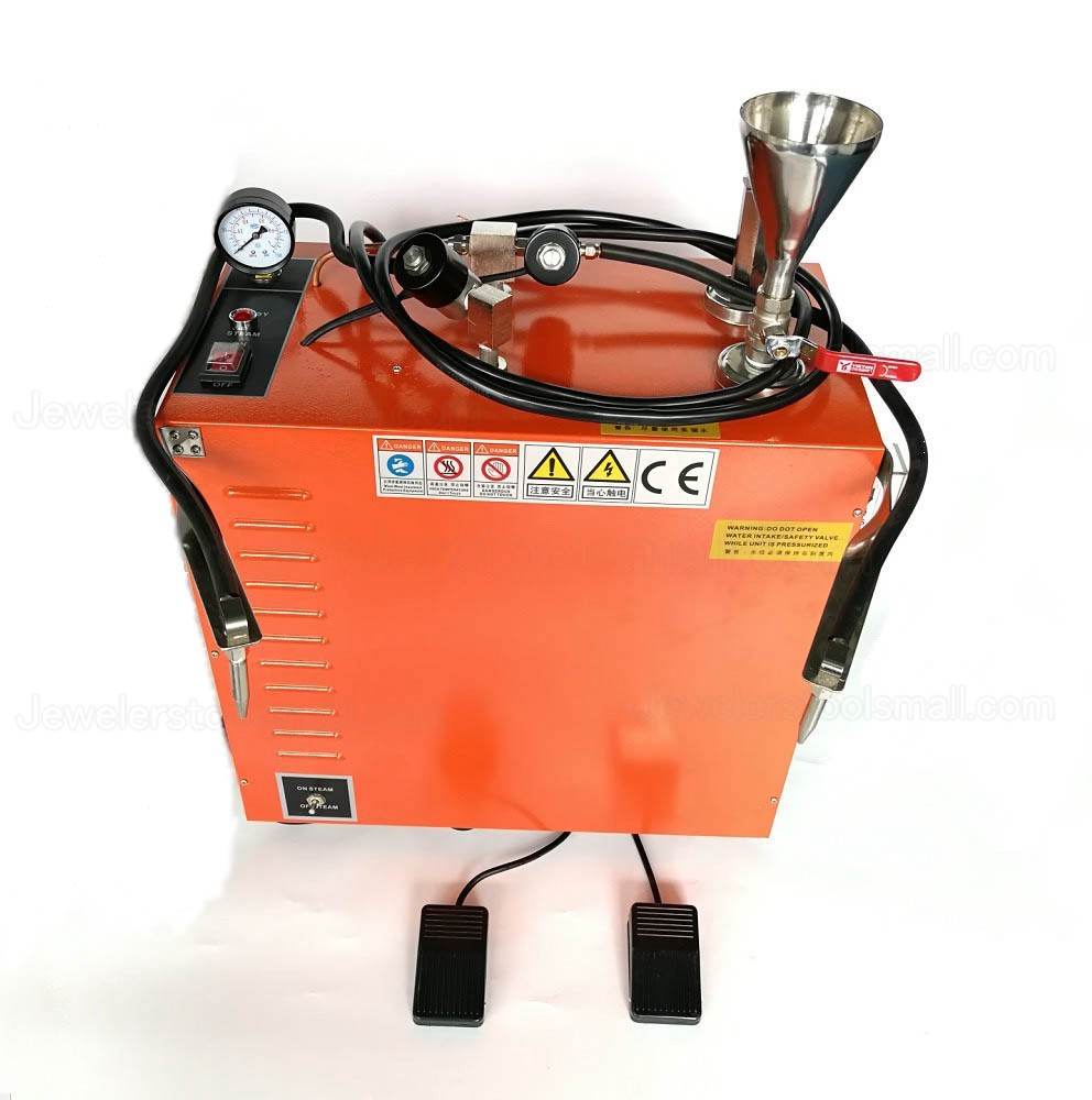 15L Jewelry Steam Cleaner Diamond Cleaning Machine with 2 Nozzles Jewellery Cleaning Equipment