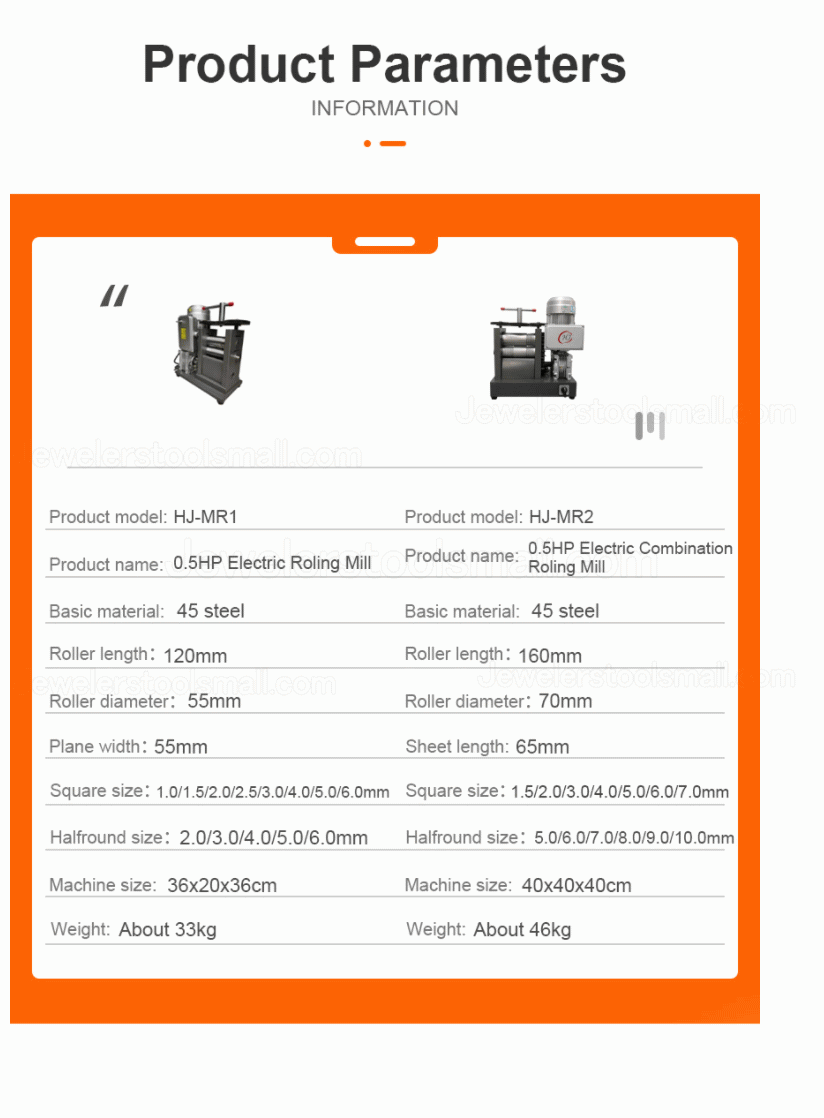 Jewelry Making Machine Electric Rolling Mill for jewelry Manufacture 0.5HP Mini Electric Rolling Mill