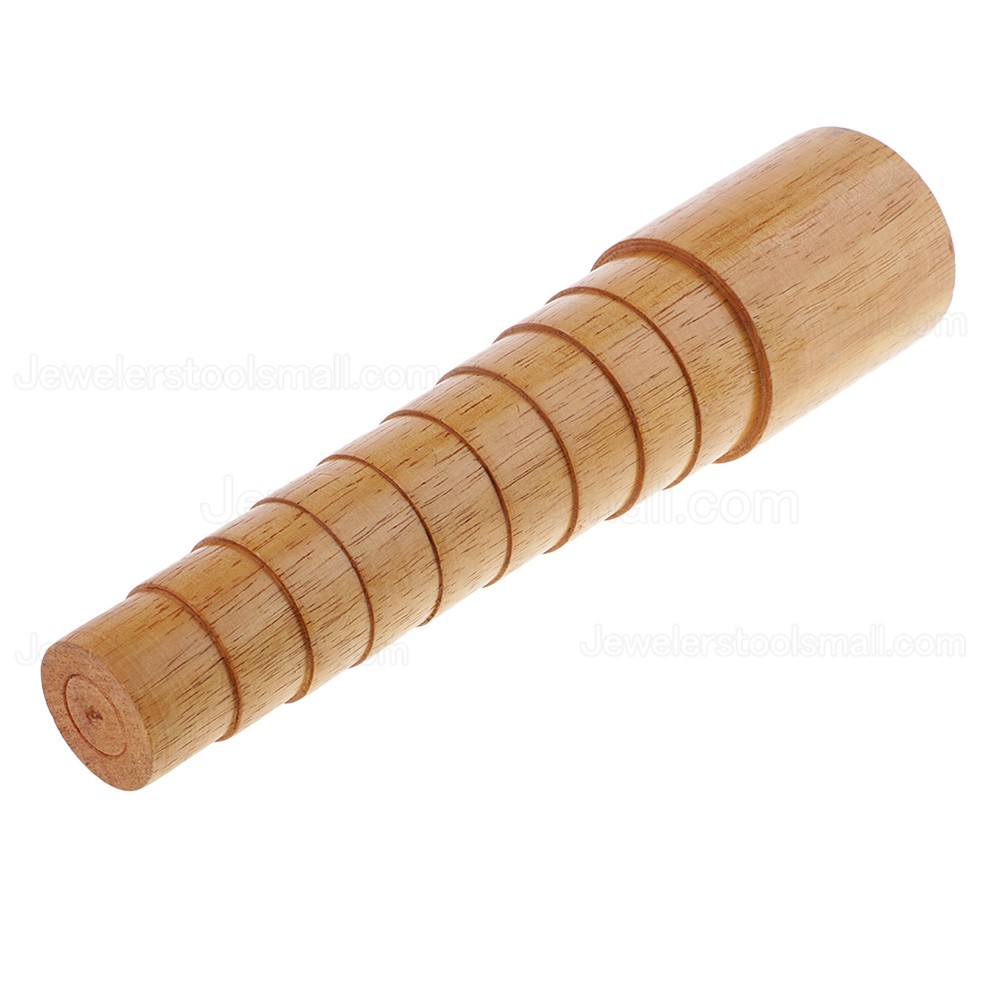 Jewelry Tool Hard Wooden Round Bracelet Sizing Bangle Mandrel Wire Wrapping Tool