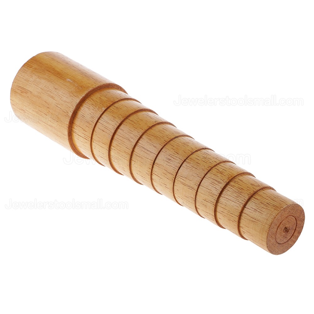 Jewelry Tool Hard Wooden Round Bracelet Sizing Bangle Mandrel Wire Wrapping Tool