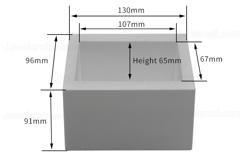 Rectangle Shape Ceramic Crucible Casting Melting Ingot Bar Gold Silver Copper